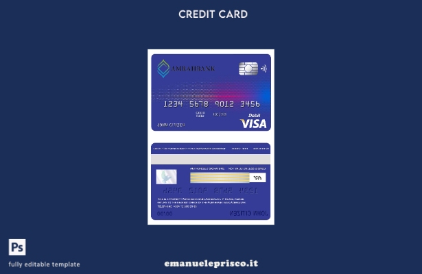 modello di carta visto Amrahbank per l'Azerbaigian in stile verificato